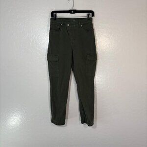 Good American Cargo Pants Womens 4 27 Green High Rise Stretch Utility Pockets